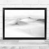 Sand Dunes Desert Black & White silhouette Wall Art Print