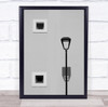 Shadow On The Wall lamppost window squares Wall Art Print