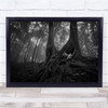 Tree Forest Dark Hands Roots Eerie Surreal Wall Art Print