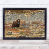 Wildlife Muskox Mammal Arctic Prehistoric Wall Art Print