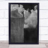 Angel Weary Cliffs Clouds Sky Wings Spent Wall Art Print