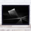 Architecture Museum Urban black and white Wall Art Print