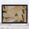 Drone Aerial Fields Agriculture landscape Wall Art Print