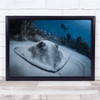I See You stingray underwater scuba diver Wall Art Print