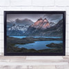 Landscapes Mountains Water Cuernos Towers Wall Art Print