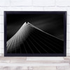 Milano Dark Building Architecture Windows Wall Art Print