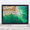 Sea Kayak Perspective Aerial Above Paddle Wall Art Print