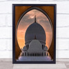 Shaik Zayed Mosque religious architecture Wall Art Print