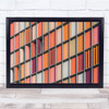 Untitled Orange wall Squares architecture Wall Art Print