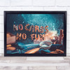 Wisdom Of Bakers biscuits no cares no fun Wall Art Print