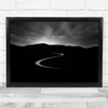 Blurry Road Way Dark Simple Low exposure Wall Art Print