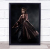 Fairy Tail purple dress woman model pose Wall Art Print