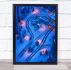 Mississauga New Snow roads lighting town Wall Art Print