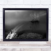 Person Fog Water Road Flood Alone Lonely Wall Art Print