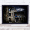 Village Streaks Old Town City Urban Blur Wall Art Print