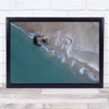 A Safe Haven aerial view beach sand sea Wall Art Print