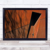 Brown Rust Shadow Shadows Door Entrance Wall Art Print