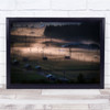 Fog Landscape Countryside Rural Village Wall Art Print