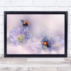 Ladybird Flowers Macro Ladybugs Insects Wall Art Print