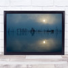 Sun Landscape Seascape Water Reed Japan Wall Art Print