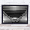 Underground Metallic Steps architecture Wall Art Print