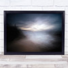 A Peaceful Night person on hill blurry Wall Art Print