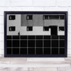 Another Day black tiles windows person Wall Art Print