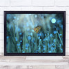 Butterfly animal droplets grass nature Wall Art Print