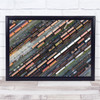 Railway Station Trains Railroad Aerial Wall Art Print