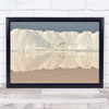 Saline Mountain Spain Salt Flats Beige Wall Art Print