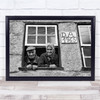 Since 1965 couple man and woman window Wall Art Print