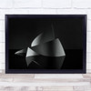 Strait abstract shapes dark reflection Wall Art Print