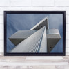 Building Architecture Clouds Sky Grey Wall Art Print