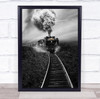 Hope Wish Happy New Year Stream Train Wall Art Print