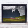 Landscape Farm Fog Mist Haze Mountain Wall Art Print