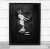 Animal Animals Cat Cats Kitten Cute Mother Black & White Pet Pets Dark Low Print