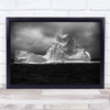 Arctic Greenland Iceberg Buffin-Bay Ice Berg Black & White Kap York Winter Print