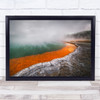 Champagne Pool New Zealand Colour Colors Colourful Steam Fog Mist Wall Art Print