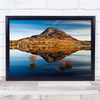 Errigal Donegal Ireland Landscape Irish Water Reflection mountain Wall Art Print