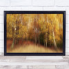 Autumn Colour Colors Tree Trees Birch Birches Leaf Leaves Grass Print - 1433300