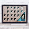 Architecture Building City Abstract Windows Wall Lines Shapes Wall Art Print