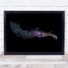 Cuttlefish Ink cloud Komodo Underwater Ink Squid Dark Low Key Wall Art Print