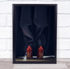 Fashion Curtain Curtains Shoes Shoe Red Heels High Still Life Wall Art Print