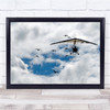 Flight Fly Aviation Pilot Action Geese Goose Birds Clouds Sky Wall Art Print
