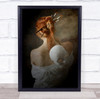 Mask Brush Brushes Artist Portrait Painter Female Model Woman Wall Art Print