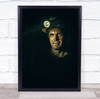 Mine Miner Work Worker Working Portrait Helmet Lamp Headlight Wall Art Print