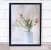 Still Life Tulip Tulips Flower Flowers Flora Floral Soft Vase Wall Art Print