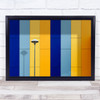 Urban Abstract Colors Shadows Facade Colour Colourful Colours Wall Art Print