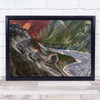 Winding Road River Mountain Landscape Xinjiang China Asia Way Wall Art Print