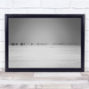 Black & White Fog Mist Haze Distance Landscape Lake Bled Slovenia Ice Print